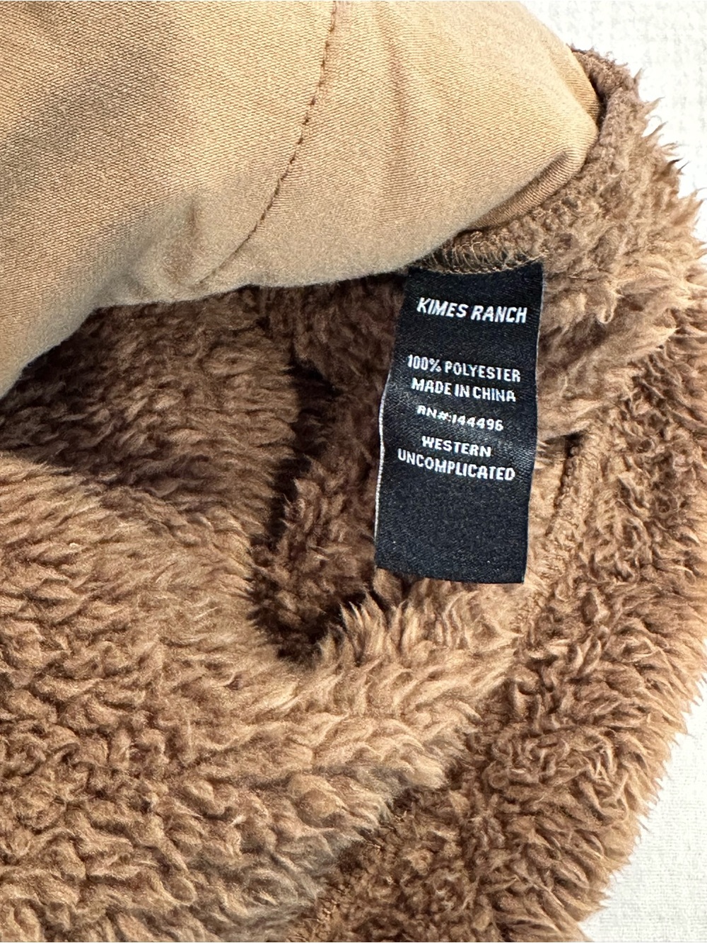 Kimes Ranch Brown Plush Fleece Pullover - Picture 5 of 6